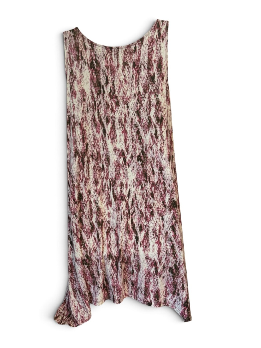 LOGO by Lori Goldstein Snake Skin Print Sleeveless Casual Tunic PLUS: 1X #D - Picture 4 of 7